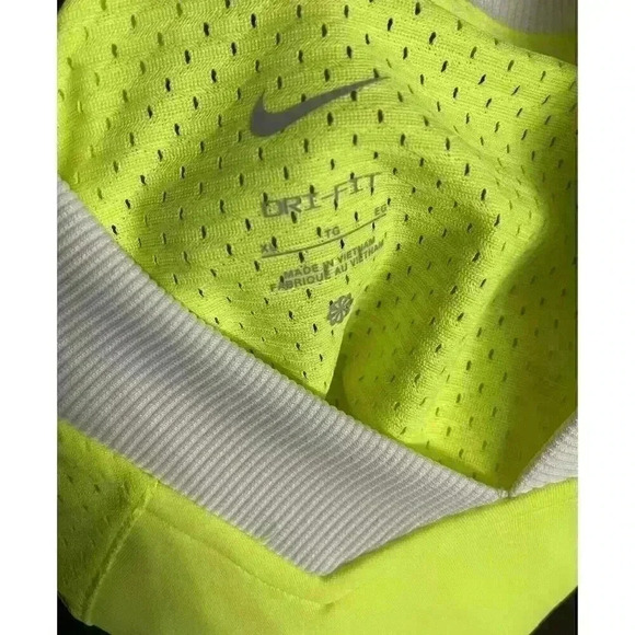 Nike Dri-Fit Girls Neon Yellow Jersey Tunic Dress FD3129-702 - Picture 6 of 9